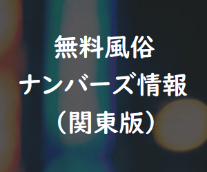 風俗ナンバーズ情報(関東版) 